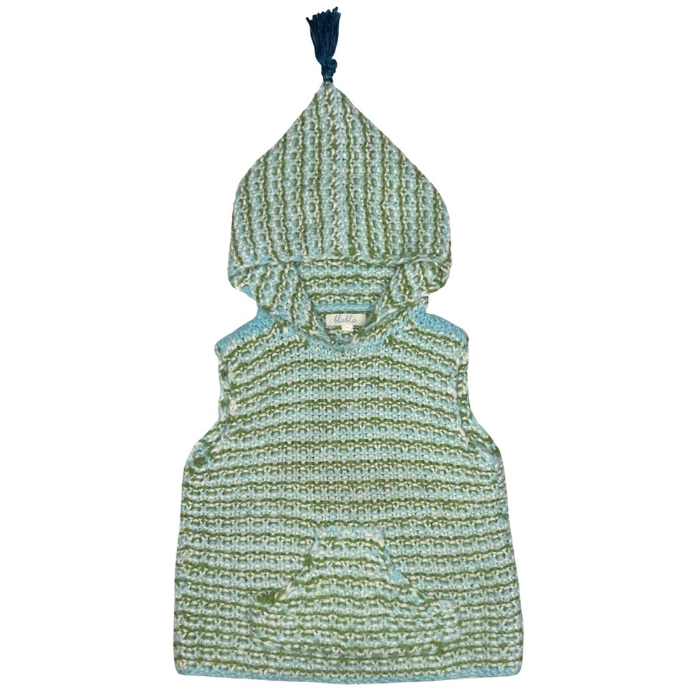 Blabla Alpaca Blend Handmade Knit Hooded Sweater Vest